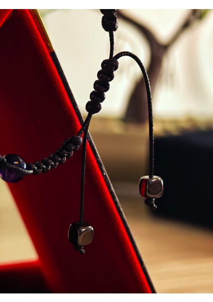 Makrome Bileklik El Yapımı Saf Doğaltaş Özel Yapım Hematit Taşı, Lav Taşı, Akik Taşı, Amatis Taşı fiyatları