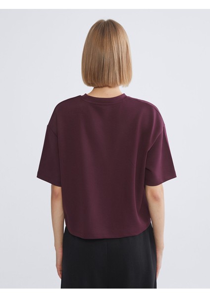 Yeni Sezon Bisiklet Yaka Oversize Kadın Tişört fırsatları