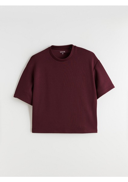 Yeni Sezon Bisiklet Yaka Oversize Kadın Tişört indirimleri