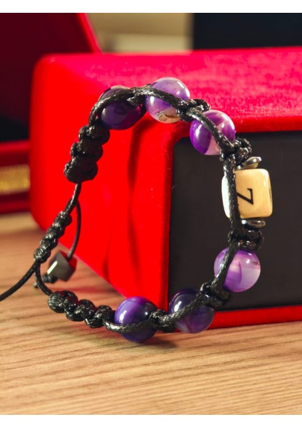 Makrome Bileklik El Yapımı Kişiye Özel Yapım Harfli Makrome Bileklik Doğal Taş Makrome Bileklik fiyatları