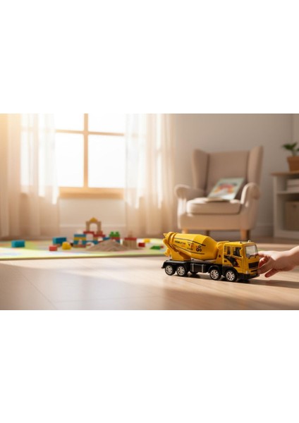 Plastik Mikser Kamyon Oyuncak - 17 cm Inşaat Serisi fiyatları