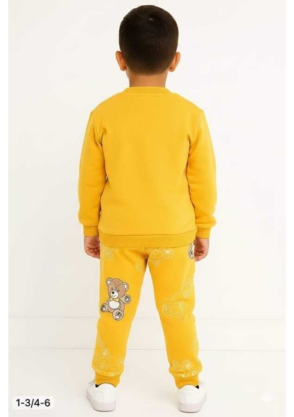 Sarı Ayıcık 4-5-6 Yaş Çocuk Alt Üst Takım Pijama Takım fırsatları