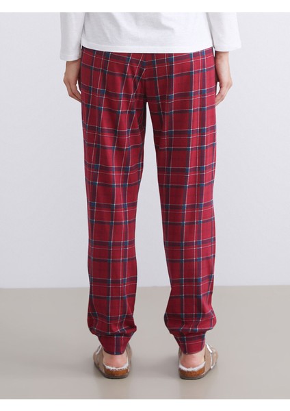 Yeni Sezon Beli Lastikli Ekose Kadın Jogger Pijama Altı fiyatları