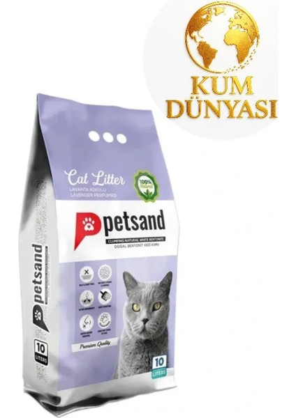 Lavanta Kokulu Kedi Kumu 10LT