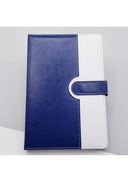 Çizgili Termo Deri Defter Lacivert