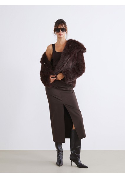 Yeni Sezon Ceket Yaka Kadın Kürk Mont fiyatları