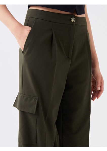 Yeni Sezon Kadın Rahat Kalıp Düz Kargo Pantolon modelleri