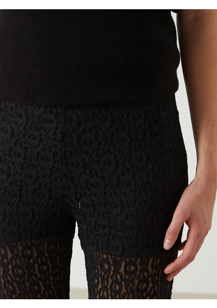 Yeni Sezon Beli Lastikli Dantelli Kadın Pantolon fırsatları