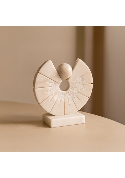 Traverten Mermerden El Yapımı Dekoratif Obje – Doğal Taş Masa Üstü Süs ve Ev Aksesuarı fırsatları