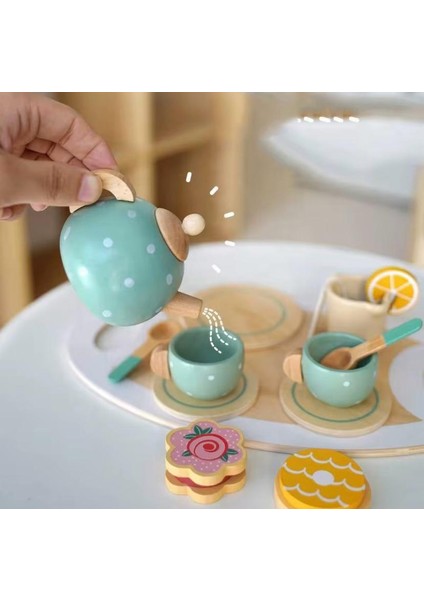 Ahşap Oyuncak Çay Partisi Seti 15 Parça fırsatları