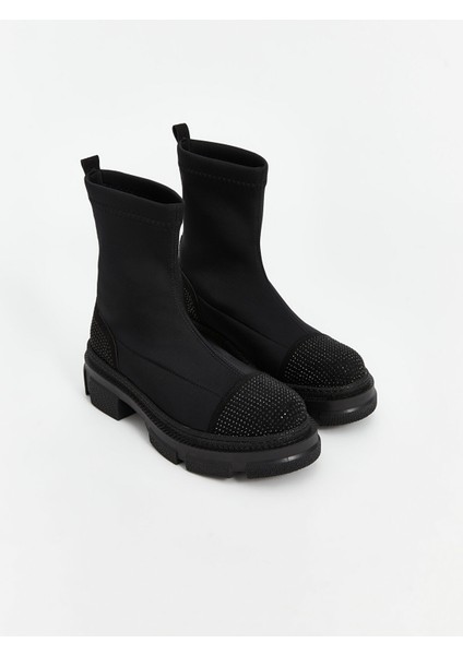 Yeni Sezon Parlak Taş Detaylı Kadın Bot