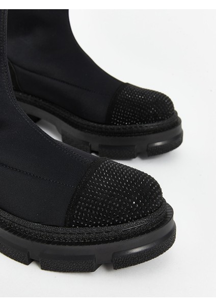 Yeni Sezon Parlak Taş Detaylı Kadın Bot modelleri