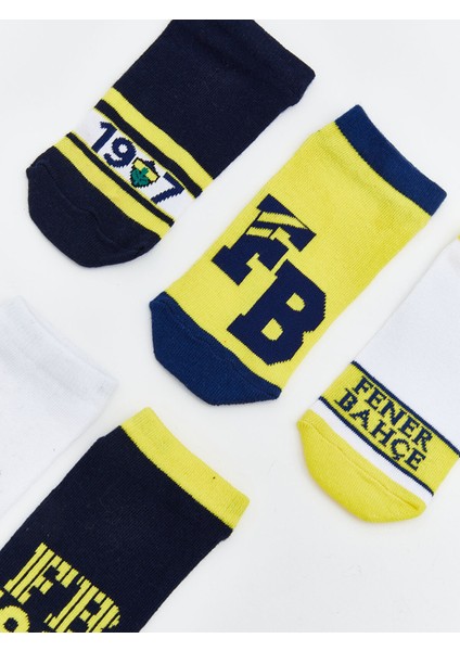 Yeni Sezon Fenerbahçe Desenli Erkek Çocuk Patik Çorap 5'li fiyatları