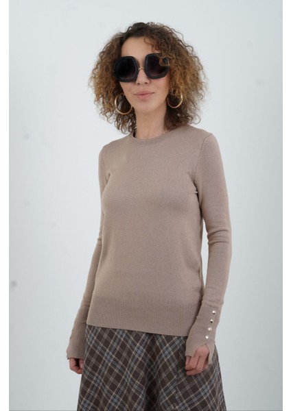 Vizon O Yaka Kolu Droplu Kazak fırsatları