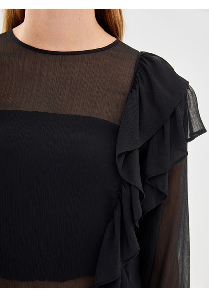 Yeni Sezon Bisiklet Yaka Kadın Bluz modelleri