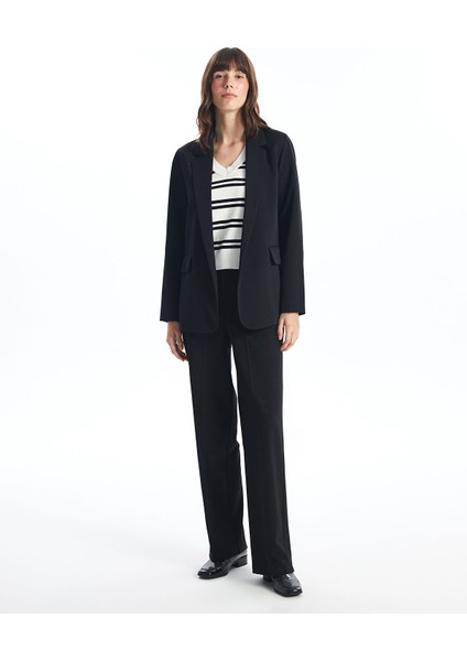 Yeni Sezon Dar Fit Düz Geniş Paça Kadın Pantolon