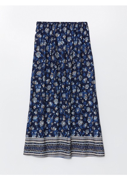 Yeni Sezon Beli Lastikli Desenli Kadın Etek indirimleri