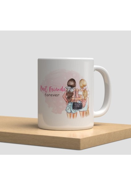 Beyaz Kupa Bardak A225 - Aşk Sevgi Arkadaşlık Dostluk Kardeşlik Seyahat Tatil Macera Gezi Dünya