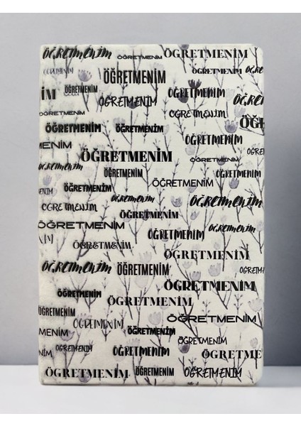 Öğretmenler Günü Hediyesi Defter | 80 Yaprak Çizgili Ajanda | Özel Tasarım Kapaklı Not Defteri (Kod:13)