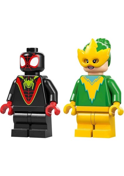 LEGO Marvel Spidey ve Inanılmaz Arkadaşları Spin ve Electro Dinozor Aracı Takibi 11198 modelleri