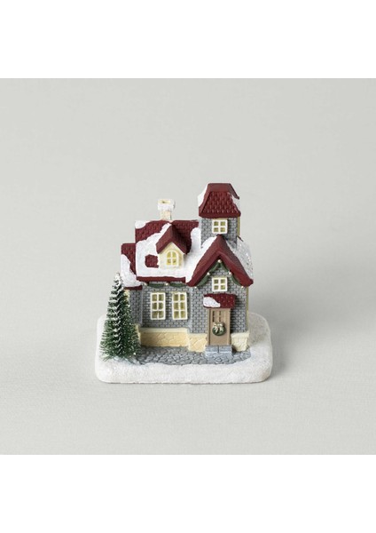 Vintage House Ledli Dekor Gri