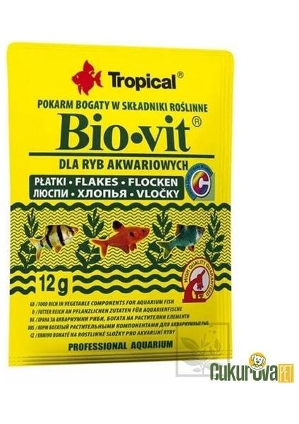 Bio-Vit 12 gr Balık Yemi