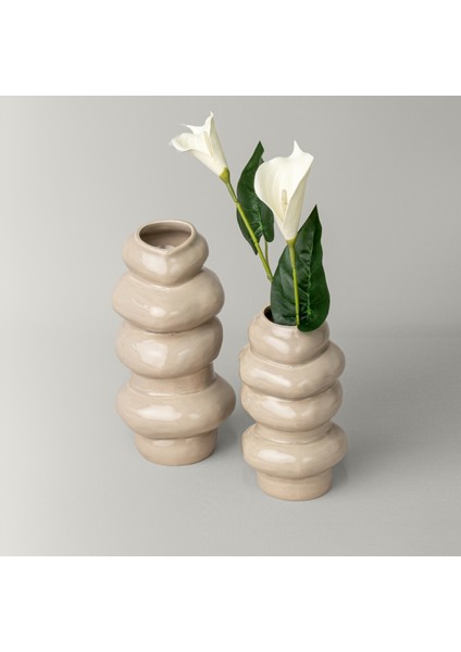 Callen 11,5X11X20 cm Vazo Bej fiyatları