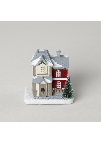 Vintage House Ledli Dekor Kırmızı