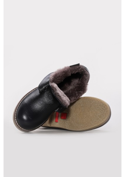 Hakiki Deri Kürklü Kadın Klasik Bot 257KZA2024 modelleri