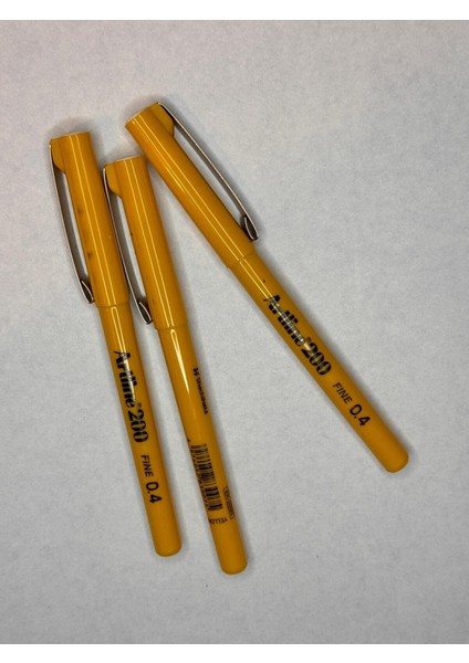 200 Fineliner 0.4mm Keçe Uçlu Kalem ( 3 Adet) fiyatları