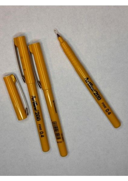 200 Fineliner 0.4mm Keçe Uçlu Kalem ( 3 Adet) modelleri