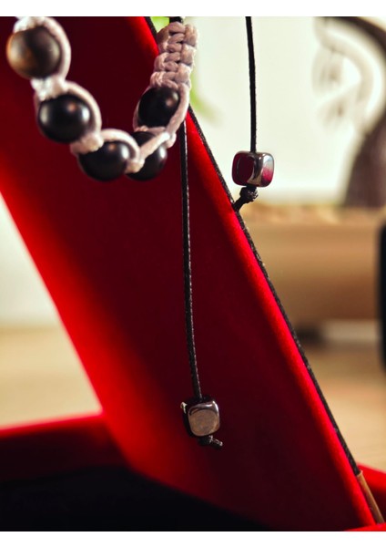 Makrome Doğaltaş El Yapımı Bileklik Doğal Taş Makrome Bileklik