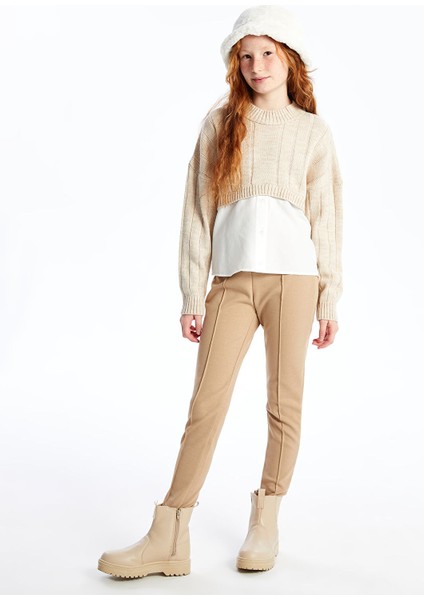 Yeni Sezon Beli Lastikli Kız Çocuk Uzun Tayt fiyatları