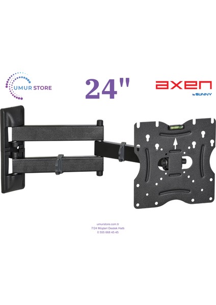 AX24LEDE6681 24 Inç / 22”- 49” LCD LED Televizyon Hareketli Duvar Askı Aparatı