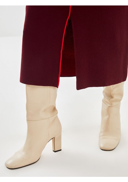 Yeni Sezon Beli Lastikli Dar Fit Kadın Triko Etek modelleri