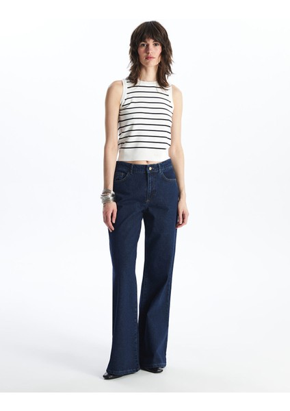 Yeni Sezon Bisiklet Yaka Çizgili Crop Kadın Triko Atlet modelleri