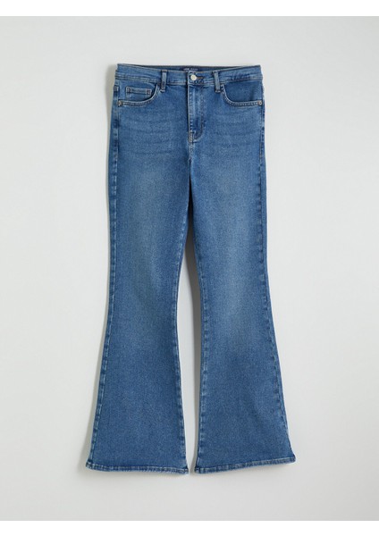 Yeni Sezon Flare Kadın Jean Pantolon