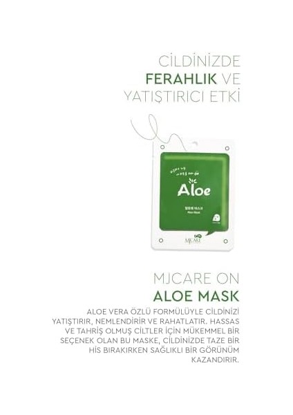 Mjcare Aloe Vera Özlü Yüz Maskesi 5&apos;li 88092208001605 fiyatları