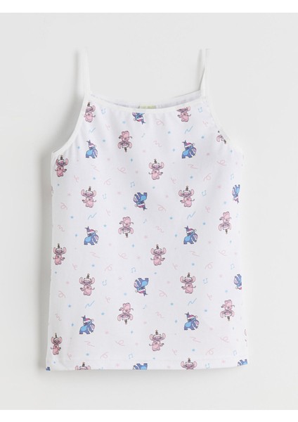 Yeni Sezon Stitch ve Angel Baskılı Kız Çocuk Atlet 2'li fırsatları