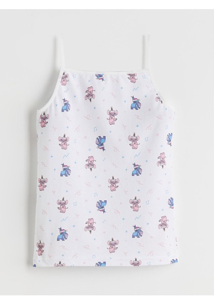 Yeni Sezon Stitch ve Angel Baskılı Kız Çocuk Atlet 2'li indirimleri