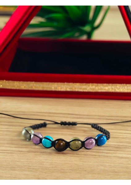 Makrome Bileklik El Yapımı Doğaltaş Makrome Örme Bileklik Akik Taşı, Lapis Taşı, Hematit Taşı fiyatları