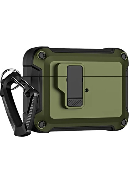 3. Nesil ile Uyumlu Dayanıklı Koruyucu Tank Kılıf – Şok Emici, Karabina Klipsli, Keskin Tasarım (Yeşil)