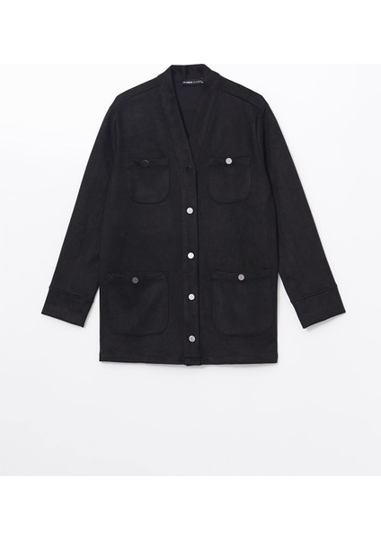 Yeni Sezon V Yaka Süet Kadın Ceket indirimleri