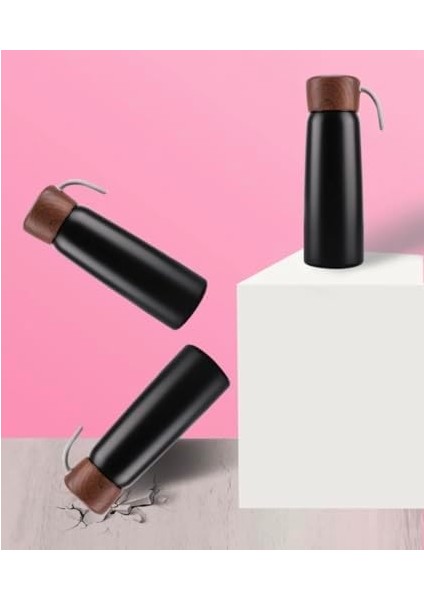 Çift Vakumlu Çelik 380 ml Siyah Termos modelleri
