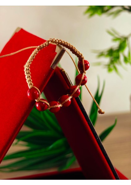 Makrome Bileklik El Yapımı Doğaltaş Makrome Örme Bileklik Akik Taşı, Lapis Taşı, Hematit Taşı modelleri