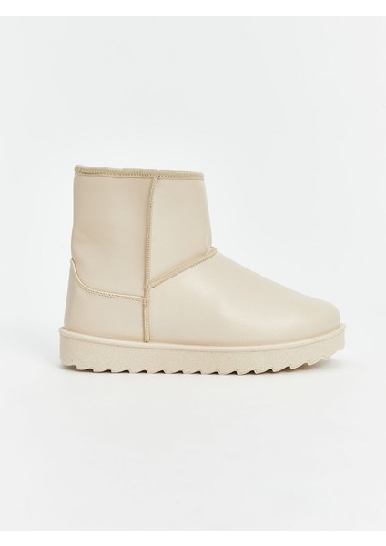 Yeni Sezon Deri Görünümlü Kadın Kar Botu fiyatları