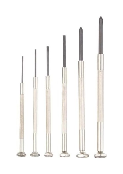 W 2251, Saatçi Tornavida Seti 6 Parça, Gri, Siyah modelleri