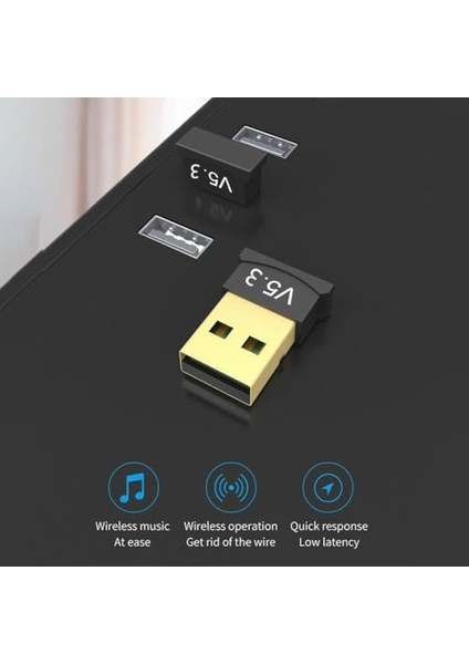 Bluetooth 5.3 USB Dongle Adaptörü, Windows 7/8.1/10/xp'yi Destekler, Pc, Dizüstü Bilgisayar, Fare, Klavye, Yazıcılar, Kulaklıklar, Oyun Kumandası Için Uygundur modelleri