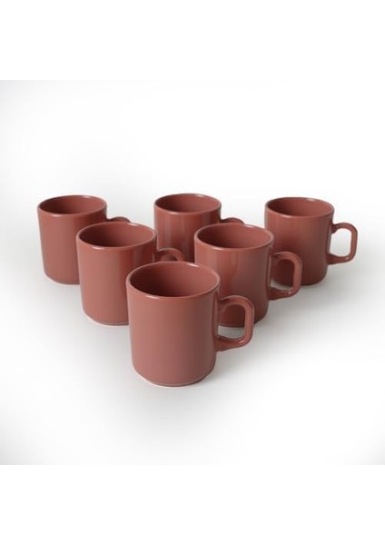Kızıl Kahve Formart Kupa 8 cm 6 Adet 607 modelleri