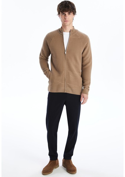 Yeni Sezon Standart Kalıp Dik Yaka Erkek Triko Hırka modelleri